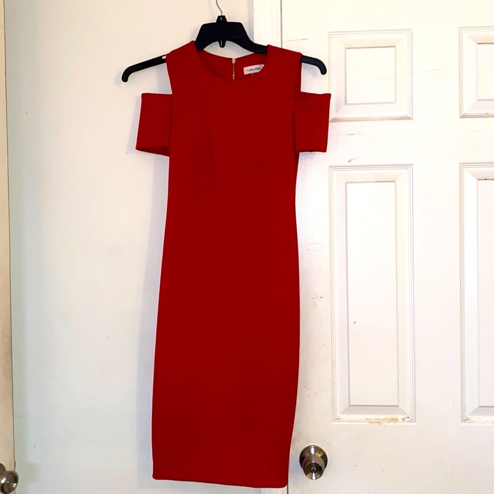 Red Calvin Klein Sleeveless dress